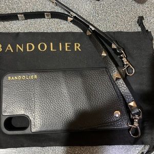 Bandolier case with studded strap. Fits XR iPhone